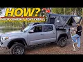 New SUPER COMPACT Rooftop Tent TON of Room Inside SKYLIGHT 2024 Overland Build