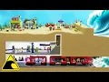 Lagu Metro Station Flood - Lego Subway Tsunami Disaster - Dam Breach Experiment