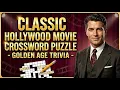 Classic Hollywood Trivia Crossword Golden Age Movie Quiz Relaxing Brain Game for Seniors