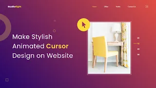 How To Make Cursor Animation On Website Using HTML CSS JS Mouse Move Animation