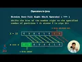 Ternary Operator Bitwise OR AND XOR Operator Shift Operators in java Java Operators