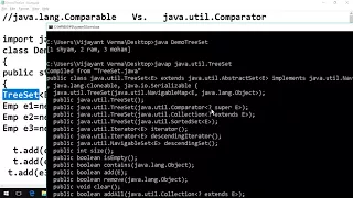 Comparator Interface Sorting In Collection compare In