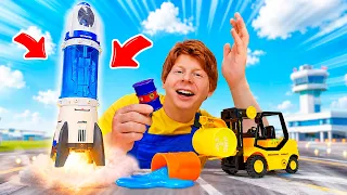 Ракета не взлетает 🚀 Машинки спешат к автомеханику Саше