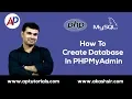 How to Create Database in PHPMyAdmin Myql Tutorials