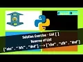 Solution Exercise Reverse part 2 Python tutorials in hindi