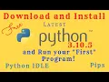 Download Python How to Download and Install Python Windows Run First Program on Python IDLE