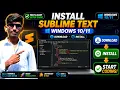How to Install Sublime Text On Windows Complete Installation 2026 Amith Thoughts