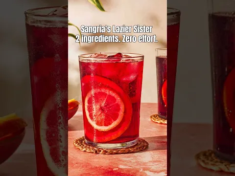 Sangria's Lazier Sister (2 ingredient Cocktail Recipe)