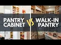 Kitchen pantry design Walk-in pantry vs the pantry cabinet