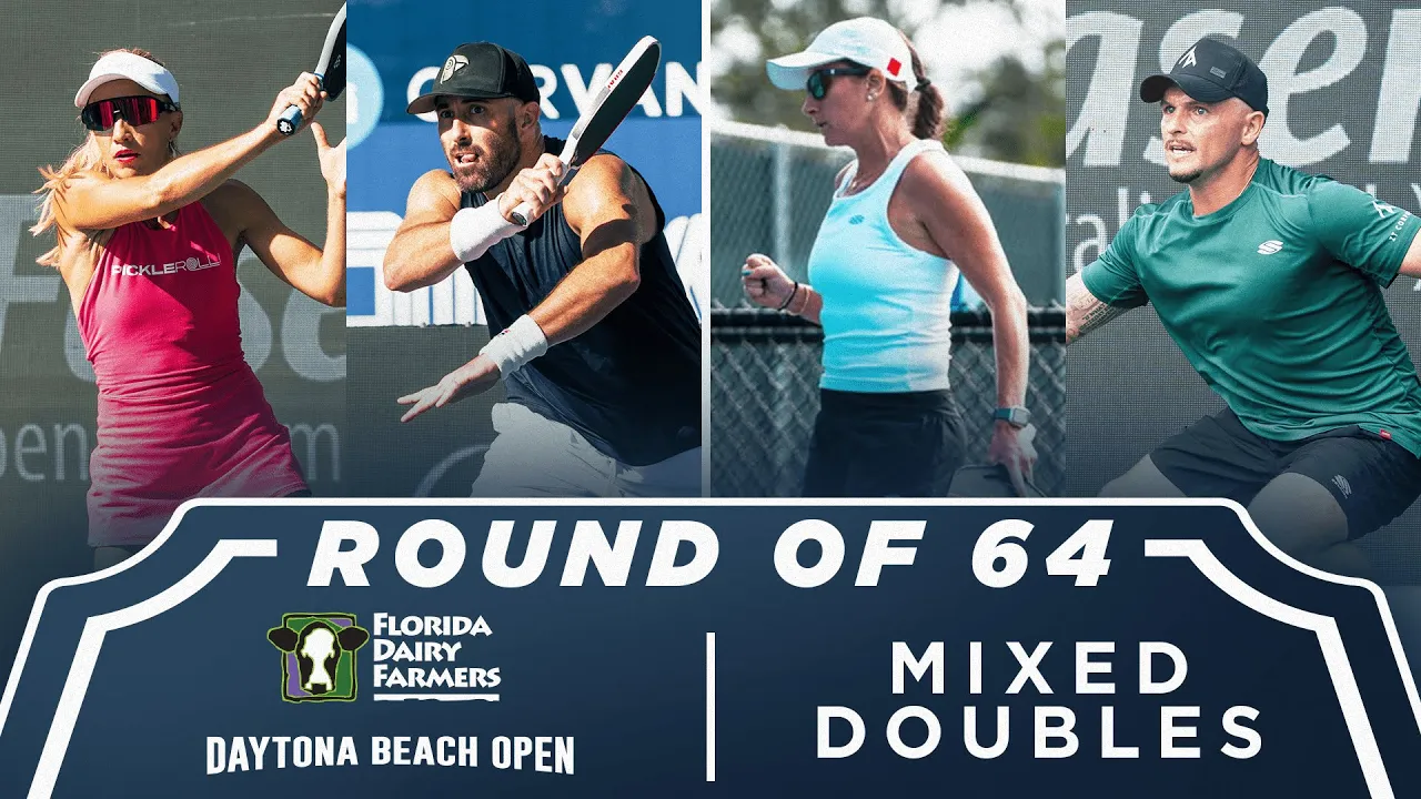 Allyce Jones/AJ Koller vs Polina Libo/Rahachou at the Florida Dairy Farmers Daytona Beach Open