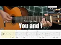 Download Lagu You And I - Scorpions - Fingerstyle Guitar Tutorial + TAB \u0026 Lyrics