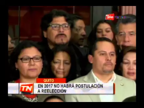 En 2017 no habrá postulación a reelección