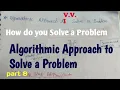 Algorithmic Approach to solve a problem python language HCLI
