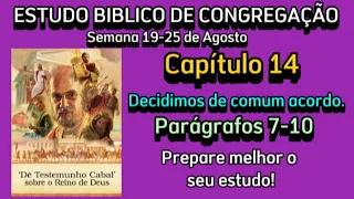 Estudo Biblico de Congregação, Semana 19-25 de Agosto 2024 JW Brasil.