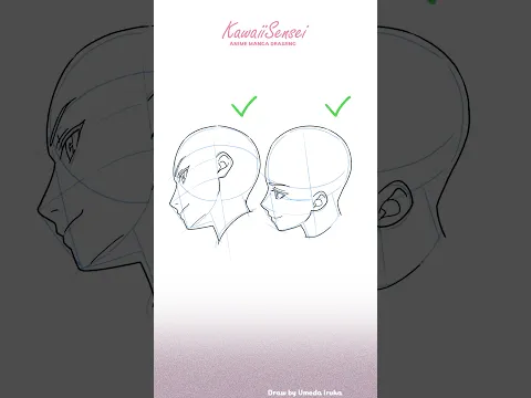 横顔描けると上手く見えるよ？ #イラスト #illustration #arttips