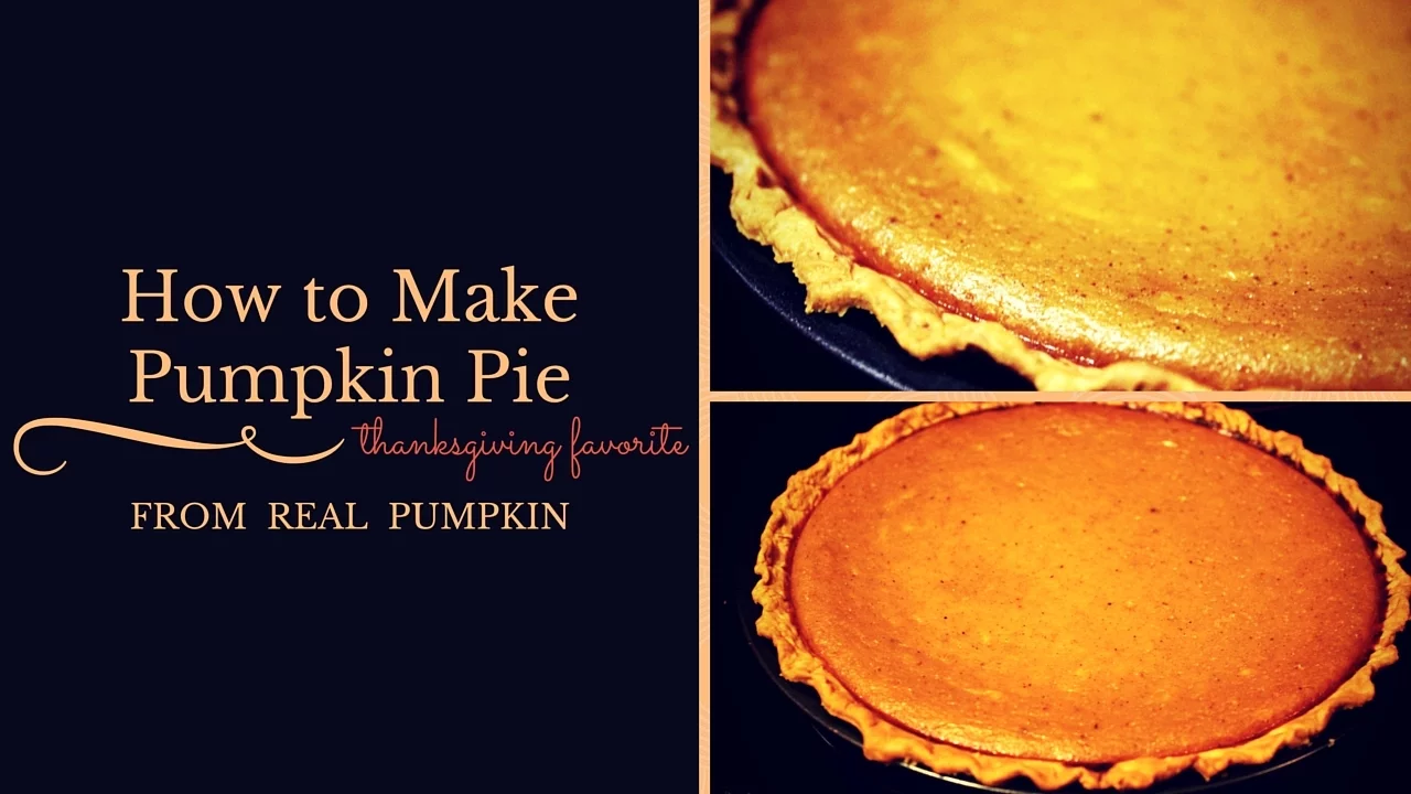 Making Pumpkin Pie Using Fresh Pumpkins!. 