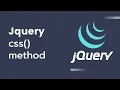 jQuery css methods Jquery css in hindi how use css in Jquery