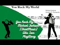 Download Lagu You Rock My World - Michael Jackson  [SheetMusic] Alto Sax PlayAlong