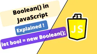 JavaScript Course boolean object in JavaScript