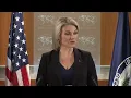 Heather Nauert The Secretary of State continues with his schedule and it hasn t changed