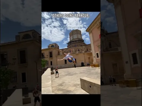 others doing parkour🤡 vs this guy☠️