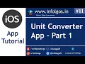 Create iOS App for Unit Converter - Part 1