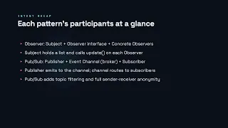 Observer vs - Software Design Patterns