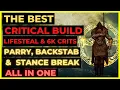ELDEN RING - The Best CRITICAL HIT VAMPIRIC BUILD for EVERYTHING PARRY STANCE BREAK BACKSTABS