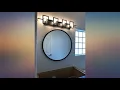 Hamilton Hills Clean Large Modern 32 Black Circle Frame Wall Mirror Contemporary review