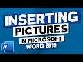 How to Insert Pictures in Microsoft Word 2019 MS Word Tutorial