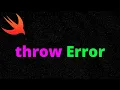 Swift Error Handling Throwing Errors 2021 Xcode 12 Swift 5 - iOS Development
