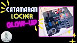 Epic Catamaran Locker Glow-Up: DIY Shelves & Stairs Transformation