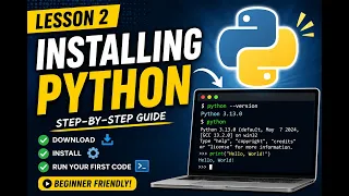 Python lesson 2 Installing python
