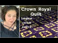 Crown royal Quilt Custom Quilting REDo