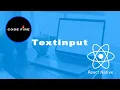 TextInput React Native Tutorial TextInput