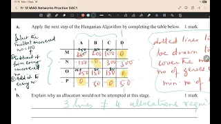 Hungarian Algorithm explained - Year 12 General Maths