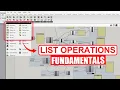 Grasshopper Fundamentals List Operations