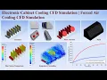 Electronic Cabinet Cooling CFD Simulation Forced Air Cooling Thermal Management Analysis