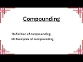Compounding with Examples Word Formation