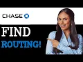 How To Find Your Chase Bank Routing Number 2025