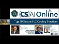 Top 20 Secure PLC Coding Practices Highlights