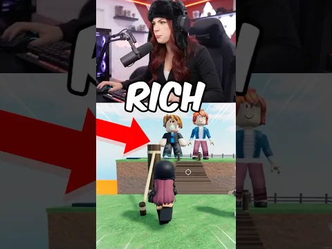Rich girls bullied poor bacon but instantly regret it 😱 #roblox #robloxshorts