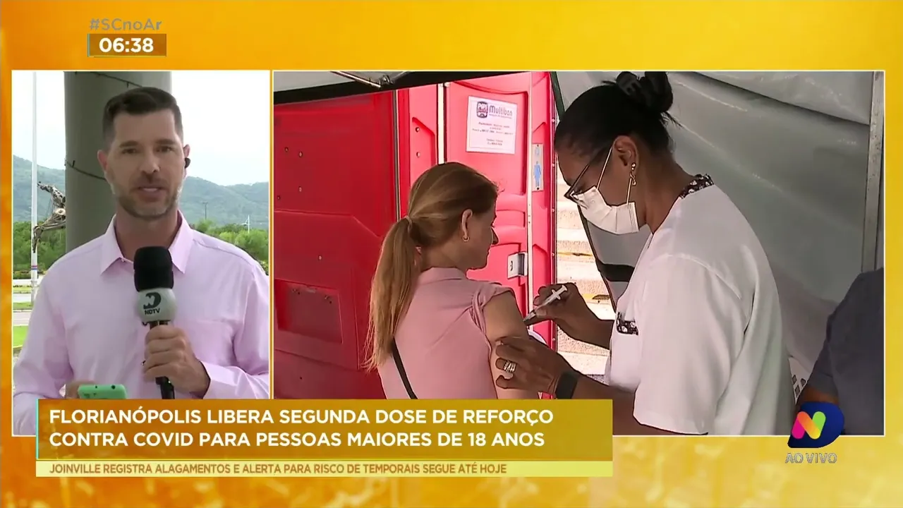 Florianópolis libera segunda dose de reforço contra covid para pessoas maiores de 18 anos