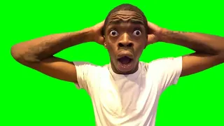 Shocked Guy Face Meme Green Screen 