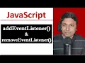 JavaScript addEventListener and removeEventListener Method