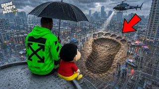 franklin followed giant footprints to save missing shinchan gta 5 