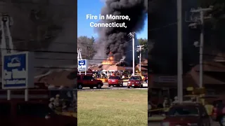 Gun range on fire Monroe Connecticut