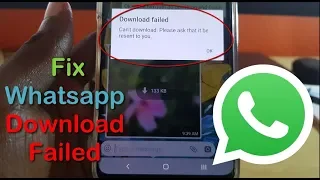 Download Download Failed The Download was Unable to Complete Whatsapp Fix-5 Solutions MP3