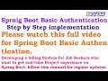 Spring Boot Basic Authentication step by step by explanation