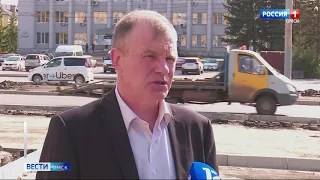 Омские автомобилисты ругают новую организацию движения на пересечении улицы Нефтезаводской и проспекта Мира